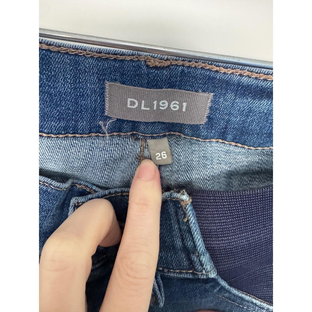 DL1961 Emma Maternity Instasculpt SkinnyJeans Blue Size 26 - Picture 3 of 7
